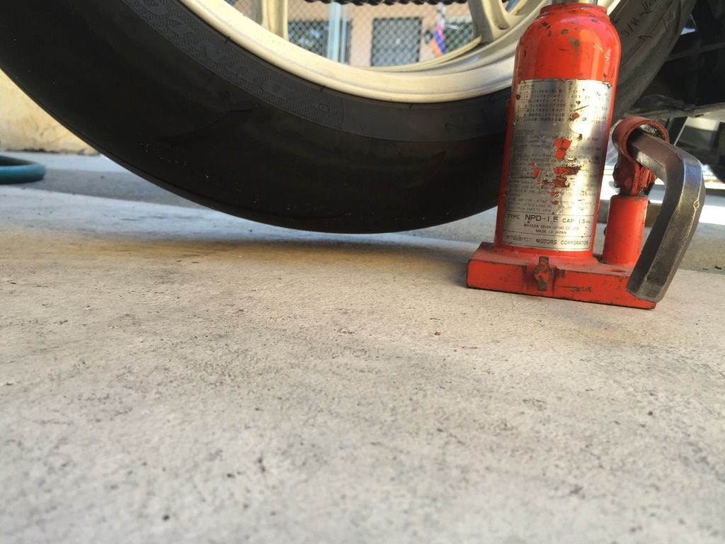 How To Lube Chain without stands (Poor man's Lube) Kawasaki Ninja ZX